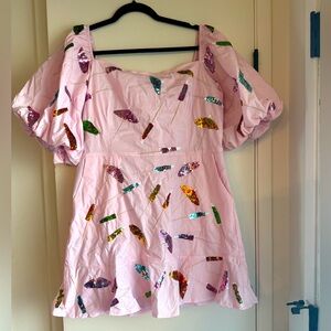 QUEEN OF SPARKLES umbrella dress